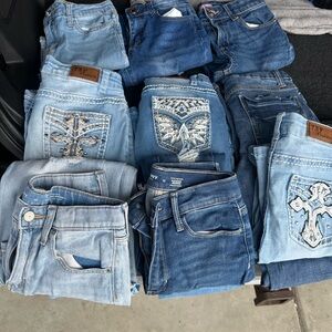 Embroidered Blue Jeans Collection